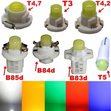 T3 T4.2 T4.7 T5 B85d LED COB - White Blue Red Yellow Green - Speedometer Lighting Speedometer
