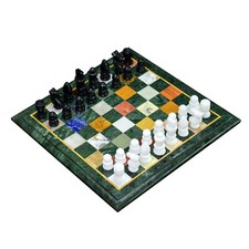 Marbre Échiquier Avec Pièces