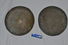 Paire d'anciens plateaux de