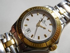 Baume & Mercier MV045047 Malibu 18k Gold Plated White Dial Ladies Quartz Watch