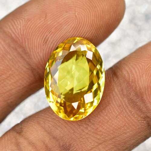 Saphir jaune naturel certifié