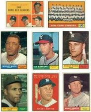 1961 Topps Baseball 1 -250  -Complete Your Set -PRICING BASED ON CONDITION