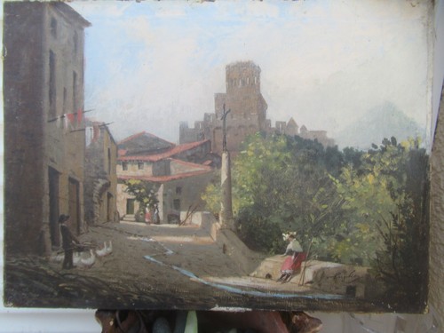 Beau tableau vers 1860 huile - tableau,