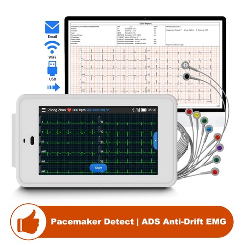 Lead portable ecg machine - ecg,