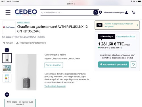 Chauffe bain chaffotteax - chauffe,
