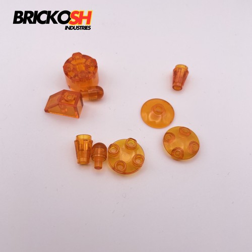 Lego lot pieces trans orange - lot,