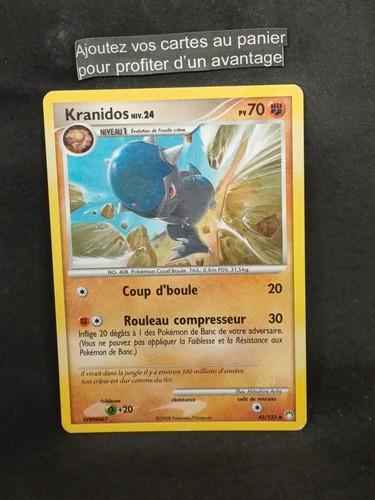 Carte pokémon kranidos 123 - pokémon, 43/123