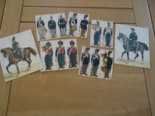 VIEUX PAPIERS CHROMOLITHOGRAPHIE UNIFORME SOLDAT GARDE IMPERIAL GUERRE NAPOLEON