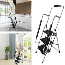 3 échelle double anti-dérapant Tapis pliant fer solide coffre tabouret Portable 