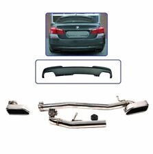 KIT DIFFUSEUR ET ECHAPPEMENT DE SORTIE DE POT LOOK 550D POUR BMW SERIE 5 F10 F11