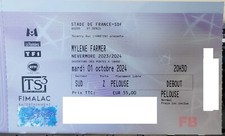 place concert Mylène FARMER Stade de France 01/10/2024 placement debout pelouse