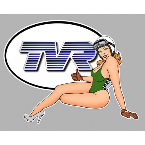 Tvr left pin sticker - tvr,