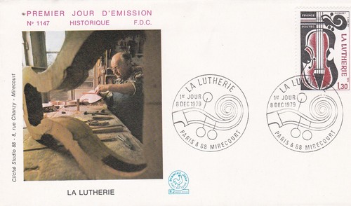 France 1979 fdc lutherie - lutherie, yt