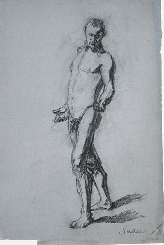 Acte masculin debout dessin - debout,