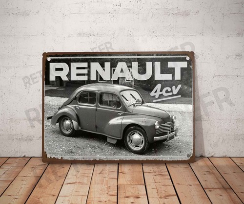 Plaque métal vintage renault