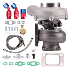GT30 GT3037 GT3076 Turbo turbine 500HP 0.82 A/R + Oil Drain Return FEED Line kit