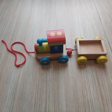 Ancien Petit Train En Bois