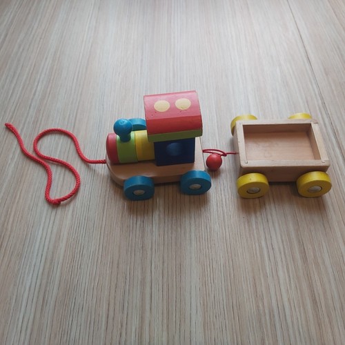 Ancien petit train bois - petit,
