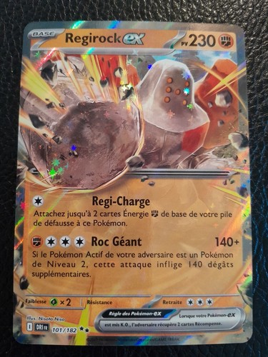 Carte pokémon regirock - pokémon, ex