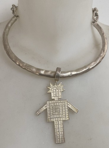 Vintage collier signé biche - vintage,
