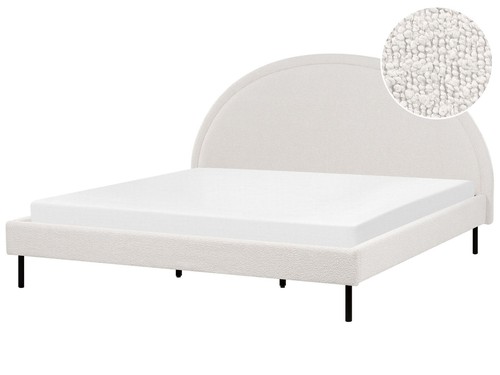 Lit double tissu - tissu, bouclé