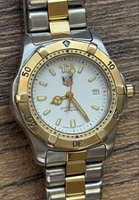 TAG HEUER WK1320 Professional 200M Quartz Watch Vintage Stainless Steel Gold