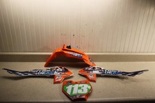 2023 KTM 65 SX OEM Plastics Side Covers Front Fender Number Plate Kit 5531 S85