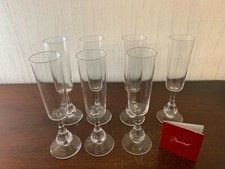 4 champage flutes model José Boris Tabacoff crystal Baccarat / piece price