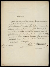 Hugues-Bernard Maret - Duc de Bassano - Lettre autographe signée - Depping