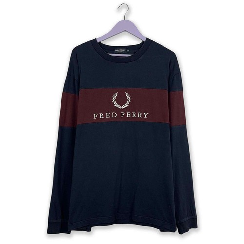 Sweat fred perry bleu - bleu, foncé