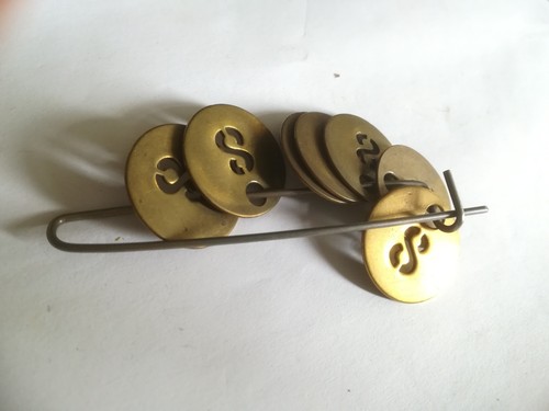 Lot jetons de casier - lot, 7