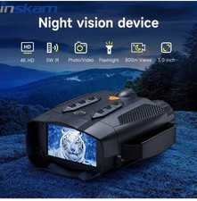 Jumelles 4K HD à vision nocturne avec écran 7.62 cm