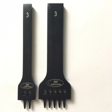 Outil de sculpture sur cuir rond | Rangée de trous ronds poinçonnage, rangée