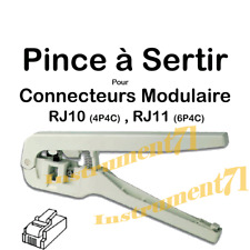 Pince à Sertir pour Fiches Modulaire 4P4C =RJ10 et 6P4C = RJ11