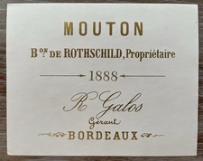 Étiquette Château Mouton