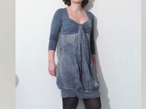 Robe soie et viscose - robe, en