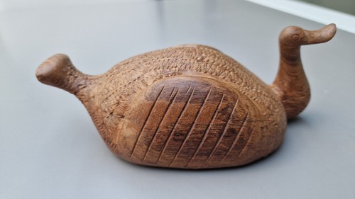 Canard sculpté bois - , massif