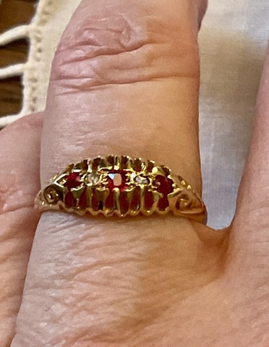 19eme ancienne bague - 19eme, rubis