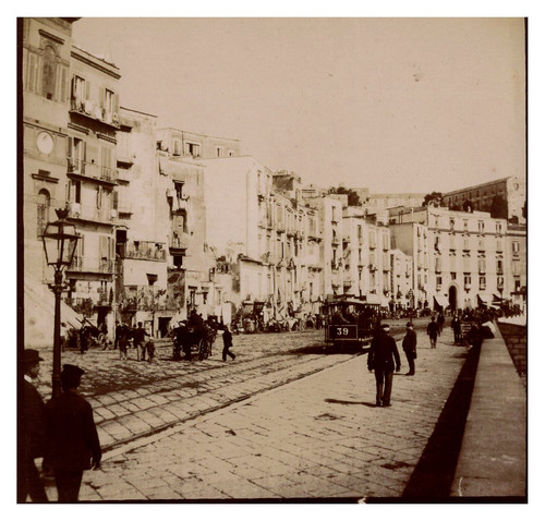 Italie naples les quais - naples,, et