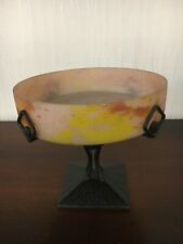 1 cut glass paste / wrought iron foot