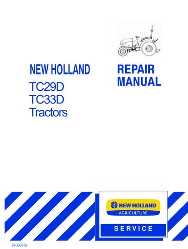 New holland tc29d tc33d - holland, tc29d,