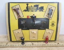 Vintage American Flyer Size MiniToys 5 Pc Figure Set Train Locomotive !!