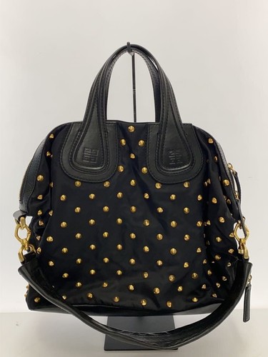 Sac fourre tout noir clouté - fourre-tout,
