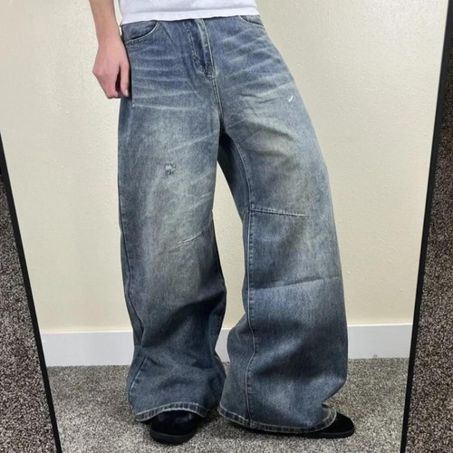 Y2k super baggy distressed - y2k,