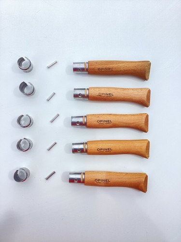 Lot manches bois - bois, opinel