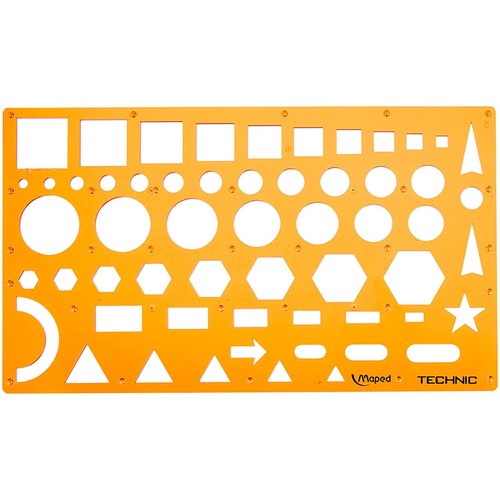 Normographe trace formes - -,