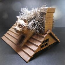 Hedgehog Foot Scratch Shoe Pull Boot Cast Iron Vintage Art Deco France N6320