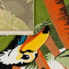 Tapis De Jeu Chambre Enfant Garcon Fille Motif Animal Jungle Palmiers