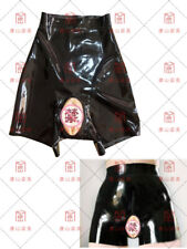 Latex gummi panty skin latex vagina sheath anus sheath high waist 0.4mm