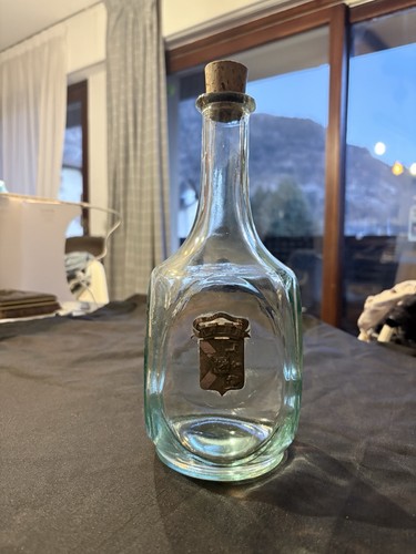Ancienne carafe verre - ancienne, vert